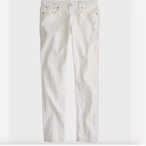 J. CREW Slim Broken-In Stretch Boyfriend Jeans In White Size 28